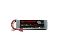RoaringTop 11.1V 2600mAh 3S 45C Lipo Battery with T Plug for RC Car Boat Truck Heli Airplane Quadcopter Helicopter Multi-Motor Hobby DIY Parts