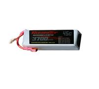 RoaringTop 3700mAh 18.5V 5S 45C Lipo Battery with T Plug for FPV Racing RC Quadcopter Helicopter Airplane Multi-Motor Hobby DIY Parts