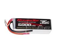 RoaringTop 5000 mAh 5S 35C 18.5 V RC Lipo Battery with 4 mm Bullet Wire (without Plug) for F3A Model Airplane (1 Pack)
