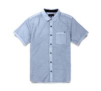 ROARK | Made To Fade SS Woven | Pigment Dyed Shirt | Washed Slate L