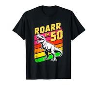 Roarr Im 50 Dinosaur T Rex Retro 50th Birthday T-Shirt