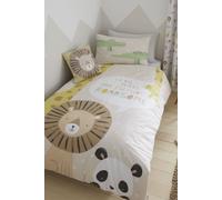 Catherine Lansfield Roarsome Animals Easy Care Single Duvet Set Natural