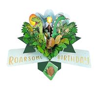 Roarsome Birthday Pop Up Birthday Greeting Card with Dinosaurs 3D Pop-Up Cards POP232