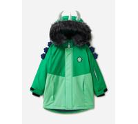 Roarsome Boys Spike The Dinosaur Parka Ski Jacket in Green - Green - 3 - 4 Yrs