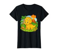 Roarsome Dino Adventure Baby Triceratops Design T-Shirt