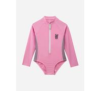 Roarsome Girls Hop The Bunny Swimsuit in Pink (UPF50+) - Pink - 3 - 4 Yrs