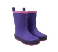 Roarsome Kids Wellies - Waterproof Kids Wellington Boots Made from Natural Rubber with Cushioned Inner Sole, Pull Tabs and Chunky Tread - Comfortable Rain Boots for Girls & Boys - Purple - Size 9