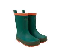 Roarsome Kids Wellies - Waterproof Kids Wellington Boots Made from Natural Rubber with Cushioned Inner Sole, Pull Tabs and Chunky Tread - Comfortable Rain Boots for Girls & Boys - Green - Size 12