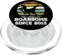 Roarsome Raptor Dinosaur 12th Birthday, Awesome since 2013 PopSockets PopGrip for MagSafe