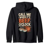 Roast Beef Mexican Birria Tacos Beef Stew Meat Cooking Zip Hoodie