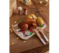 Roast Chicken & Accessories in FSC Wood yellow