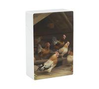 Roast Chicken Hen Farm Cigarette Case Portable Novelty Cigarette Packing Box Crush Proof Waterproof Cigarette Box Novelty Gifts for Friend