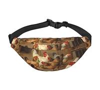 Roast Chicken Hen Farm Fanny Pack for Men Women Belt Bag Adjustable Waist Pack for Travel Walking Running Bum Bags