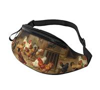Roast Chicken Hen Farm Waist Pack Fanny Packs for Men Women Waist Bag with Adjustable Strap for Running Travel Hiking Dog Walking Workout