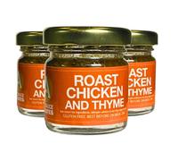 Roast Chicken & Thyme Cooking Sauce (3 Jars x 28g) | Chicken Cooking Sauce Concentrate | Just Add Cream or Crème Fraîche | Marinade, Rub or Stir-Fry, | Spices, Seasoning | Gluten Free | By SA Sauces