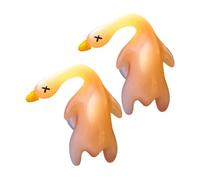 Roast Duck Ornament - 5x5cm Cute Pendant, Resin Scent Piece, Dynamic Glow Feature with Shifting Colors | Fun Dashboard Decor Automobile Ideal for Women Men Vehicles and Personal Accessories