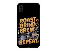 Roast Grind Brew Repeat Barista Coffee Espresso Case for iPhone XS Max