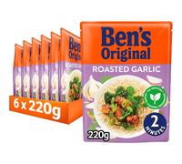 (Roasted Garlic) BEN'S ORIGINAL Savoury Chicken Microwave Rice, Bulk Multipack 6 x 220g