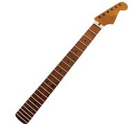 Roasted Maple Guitar Neck 22 Fret 25.5 Inch Fingerboard Dot Inlay Gloss