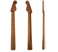 Roasted Maple Guitar Neck Compatible with Fender Strat - 22 Frets, Maple Fingerboard, Adjustable Truss Rod, ST Style Heel