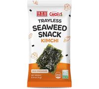 Roasted Seaweed Snacks - Kimchi Flavor, 20 Pack (4g Each) | Trayless Eco-Friendly Packs - Spicy Korean Nori Snack, Gluten-Free, Vegan, Keto, Low-Calorie