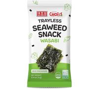 Roasted Seaweed Snacks - Wasabi Flavor, 20 Pack (4g Each) | Trayless Eco-Friendly Nori Sheets - Spicy Japanese-Inspired Snack, Gluten-Free, Vegan, Keto-Friendly, Low-Calorie