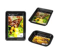 Roaster Set 3pc Non-Stick Roasting Tray Cooking Oblong Roaster Oven Baking
