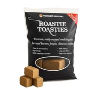 Roastie-Toastie Fire Heat Logs - Ultra Dry Compressed Fire Logs for Wood Burners, Open Fires, Multi-Fuel Stoves. Planet-Friendly Wood Briquettes. Made in Scotland. 20Kg