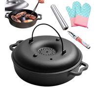 Roasting Pan with Lid Iron Roasting Dish for Sweet Potatoes with | Baking Tray for Kitchen on Stove Grill Baking Home Kitchen Sweet Potato M