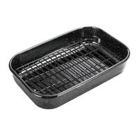 Roasting Pan with Rack, 16 x 11 Inch Rectangular Roasting Pan, 20lb Turkey Roaster Pot, Large Oven Roaster Tray for Baking Turkey by JY COOKMENT