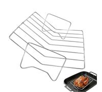 Roasting Rack for Roasting, Rustproof, Heat-Resistant Grill Accessories, Turkey Roasting Rack for Roasting in the Oven, Meat, Cooking, Grilling, Home, Kitchen, Home, BBQ, Outdoor and