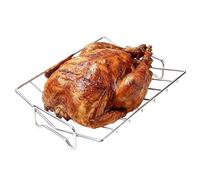 Roasting Rack for Turkey - Non-Slip and Heat Resistant Stand, Meat Roasting Rack for Frying Pan | For Roasting in the Oven Meat Cooking Grilling Home Kitchen Home BBQ Outdoor and