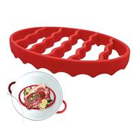 Roasting Rack Grill, Silicone Roast Rack, Cooker Cooling Rack, Versatile Cooking Rack with Space Saving Design Roasting Accessories for Home Crock Pots Steamer Rack