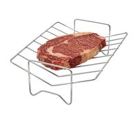 Roasting Rack Stand, V Shape Holder, Heat Resistant Non Slip Frame, Oven Rack for Chicken Meat BBQ, Cooking Accessories, Stand for Roaster Pan Outdoor