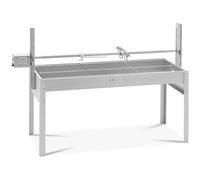Roasting Spit With Motor Stainless Steel 40 kg Grill Spit Length: 127 cm - Rotisserie Grills by Royal Catering Silver