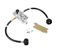 Roastove RV Propane Regulator for Dual Tanks, 2 Stage Auto Changeover LP Regulator with 2PCS 12 Inch Pigtails for RV Trailers Camper, Vans/Trailers Primary Cylinder