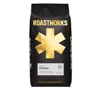 Roastworks Ethiopian Coffee Beans - Natural Processed 1KG Coffee Produced in Guji - Speciality Whole Coffee Beans with Notes of Blueberry, Apricot Jam and Florals