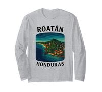 Roatan Honduras Copan Mayan 504 Tegucigalpa Honduran Travel Long Sleeve T-Shirt