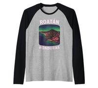 Roatan Honduras Copan Mayan 504 Tegucigalpa Honduran Travel Raglan Baseball Tee