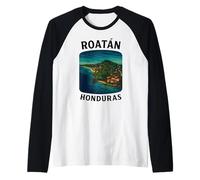 Roatan Honduras Copan Mayan 504 Tegucigalpa Honduran Travel Raglan Baseball Tee