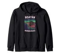 Roatan Honduras Copan Mayan 504 Tegucigalpa Honduran Travel Zip Hoodie