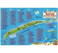 Roatan Honduras Dive Map & Reef Creatures Guide Franko Maps Laminated Fish Card