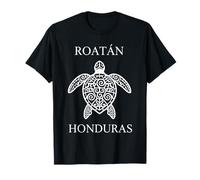 Roatan Honduras Intricate Tribal Sea Turtle T-Shirt