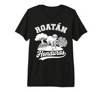 Roatan Honduras Sloth Mangrove and Coral Island Souvenir Premium T-Shirt