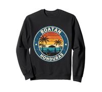 Roatan Honduras Vintage Beach Sunset Sweatshirt