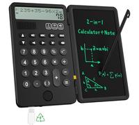ROATEE Talking Desk calculator Rechargeable for School, basic calculator with Notepad 2-Line Display, Kids Calculator suitable for Students and Office Big Button