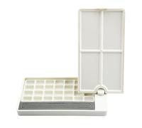Roating Palette Case Watercolor Half Pans Paint Tray Empty for Artists Empty