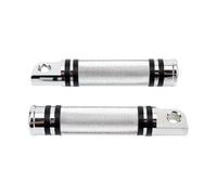 Roating Pegs Fit For Harley Softail Slim Fat Boy Street Bob Sport Glide FXDR 2018-2020 Motorcycle Front Rear Footrest Pedal CNC Foot(Silver)