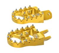 Roating Pegs Fit For Suzuki 2000-2024 FootRest Footpegs Rests 57mm Wide Platform DR-Z 400S 400SM 2023 2022 2021 2020 Dirt Bike Foot(Yellow)