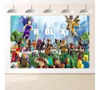 Rob Birthday Decorations Backdrop, Party Decorations Background Photography, Photo Backdrop Decorations Happy Birthday Banner for Kids, Bedroom, Boys, Girls, 5x3FT(150 * 100cm)